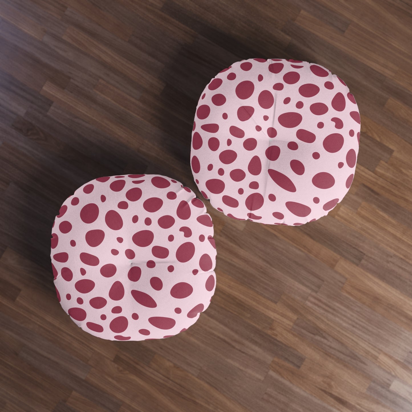 Pink Speckled Round Floor Pillow