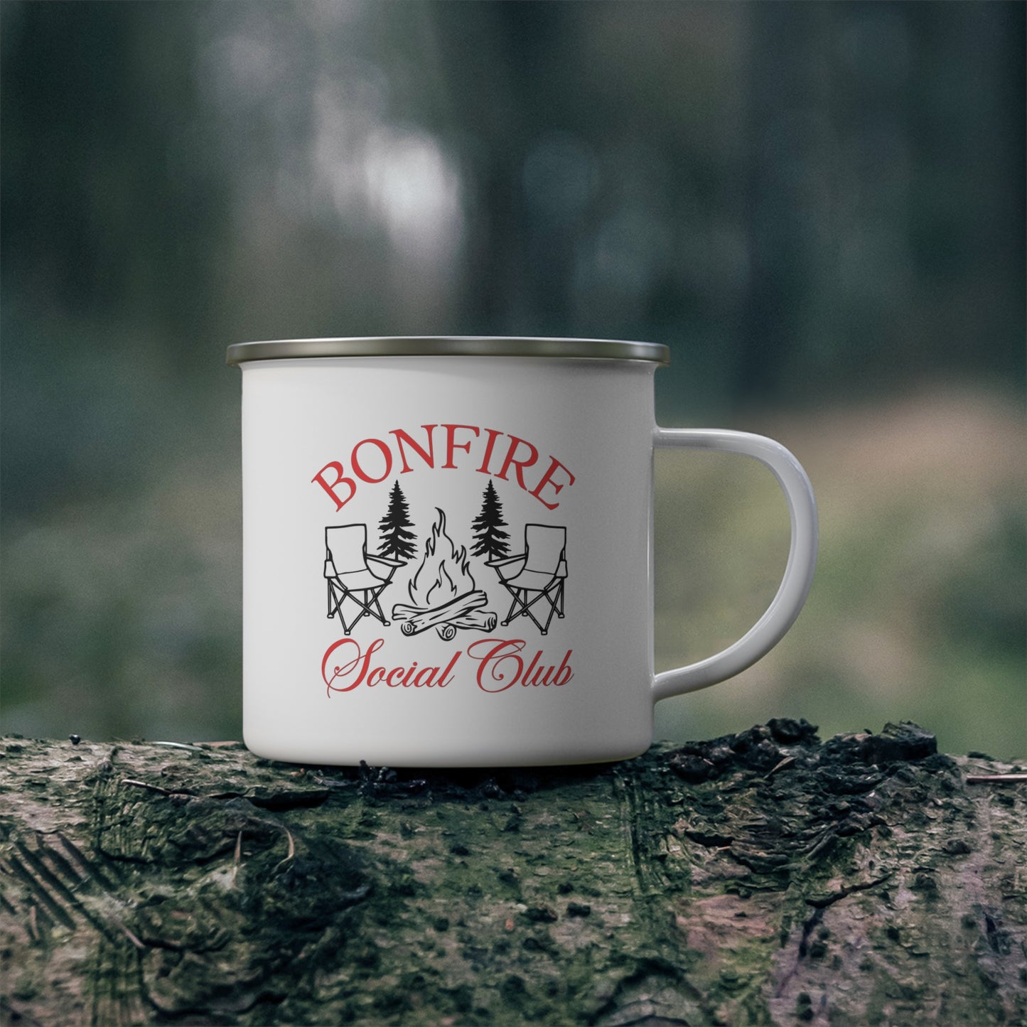 Bonfire Social Club Enamel Camping Mug