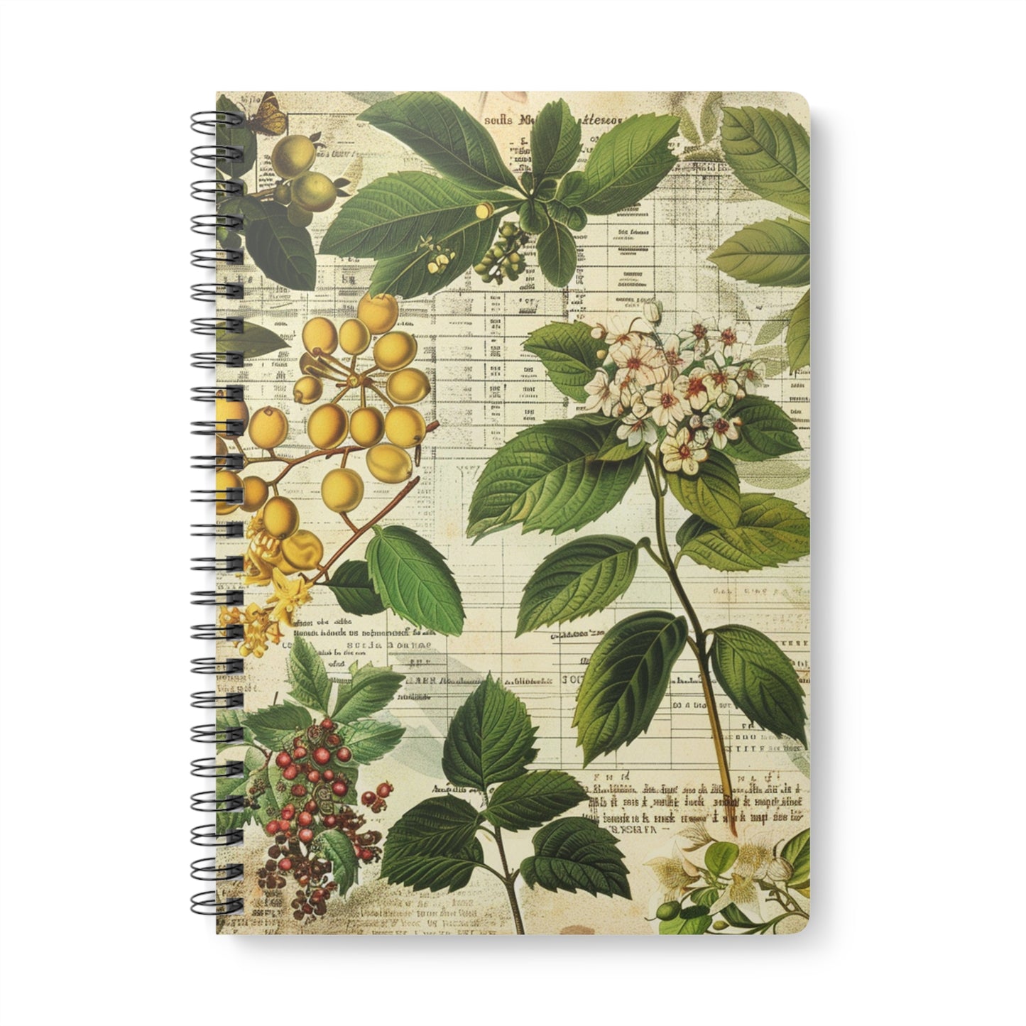 Botanical A5 Wirobound Notebook