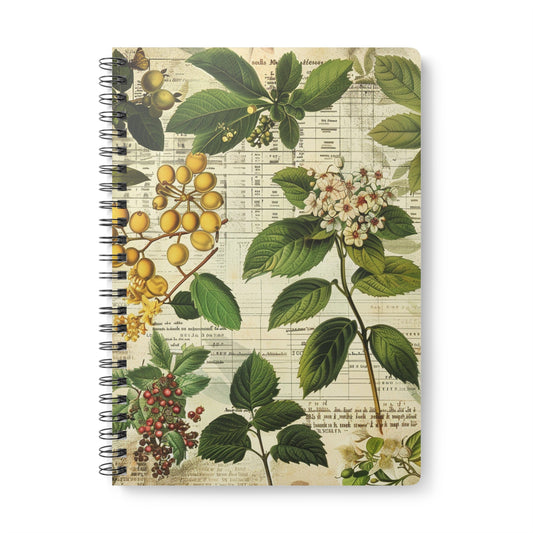 Botanical A5 Wirobound Notebook