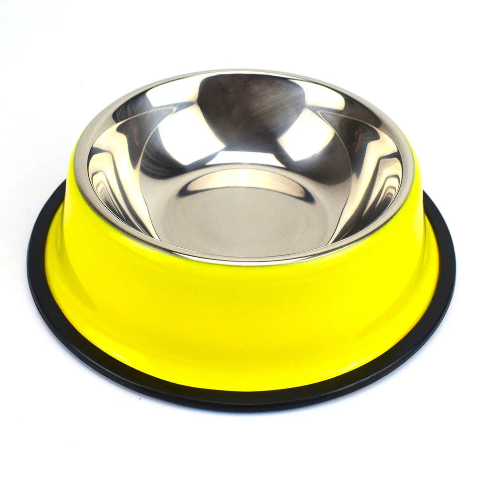 Custom Stainless Steel Pet Dog Bowl Feeder Skidproof Anti-ant Shape Cat Dog Bowls Food Accessories Pet Supplies