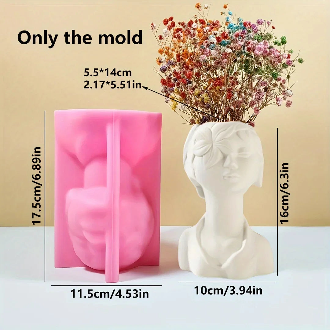 DIY Dance Cloth Shoes Shaped Vase Epoxy Resin Silicone Mold Ballet Foot Vase Concrete Cement Mold Home Decor Vase Gypsum Mold