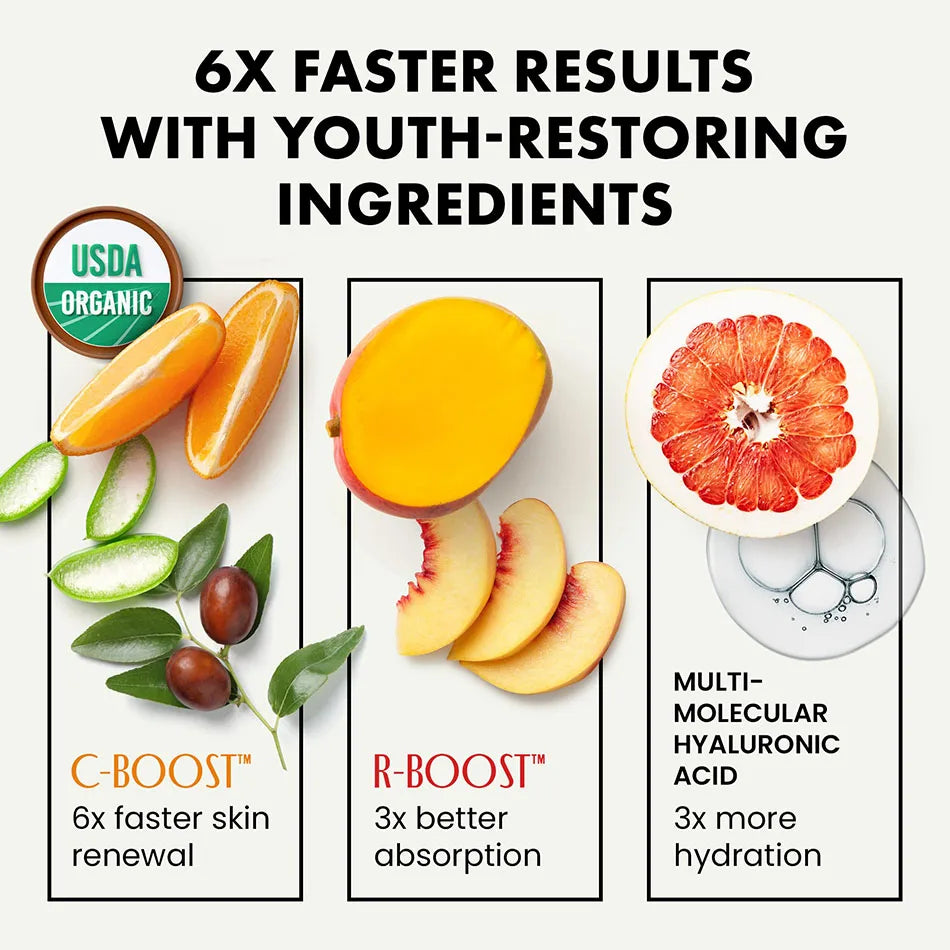 Facial Serums Skin Care Set Vitamin C Hyaluronic Acid Retinol Serum for Face Firms Tightens Serum Brightening Hydrating Face Se