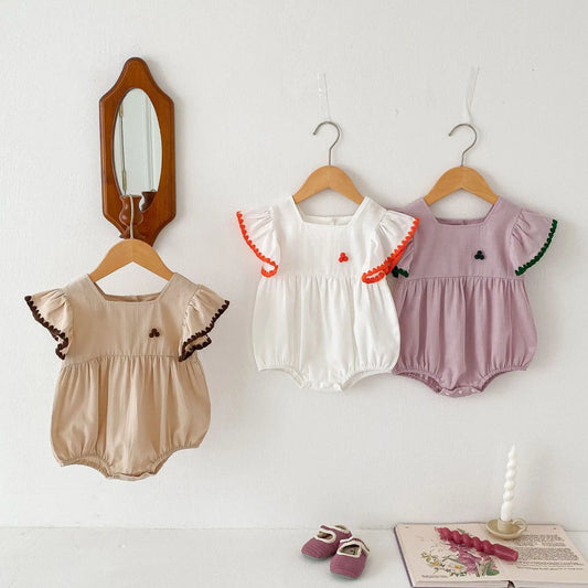 Summer Newborn Infant Baby Girls Romper Muslin Dresses Sister dress Rompers Kids Onepiece Fashion Baby Clothing