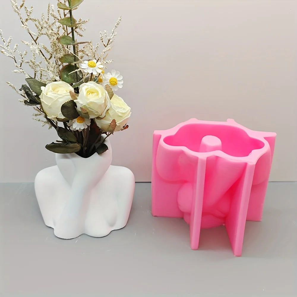 DIY Dance Cloth Shoes Shaped Vase Epoxy Resin Silicone Mold Ballet Foot Vase Concrete Cement Mold Home Decor Vase Gypsum Mold