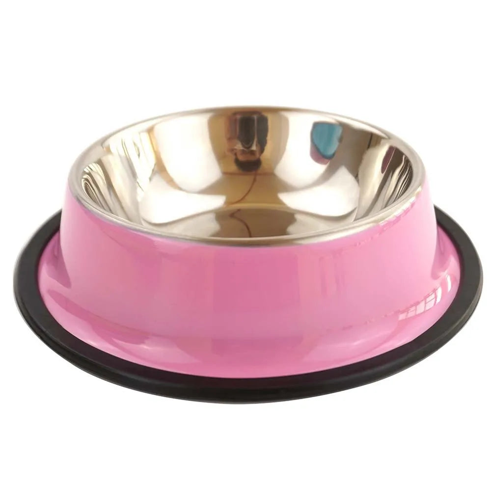 Custom Stainless Steel Pet Dog Bowl Feeder Skidproof Anti-ant Shape Cat Dog Bowls Food Accessories Pet Supplies