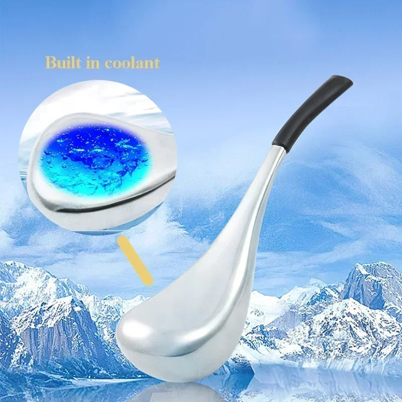 Unisex Stainless Steel Ice Globes – 2PCS Cryo Face Massagers for Skin Care, Puffiness & Relaxation Relief