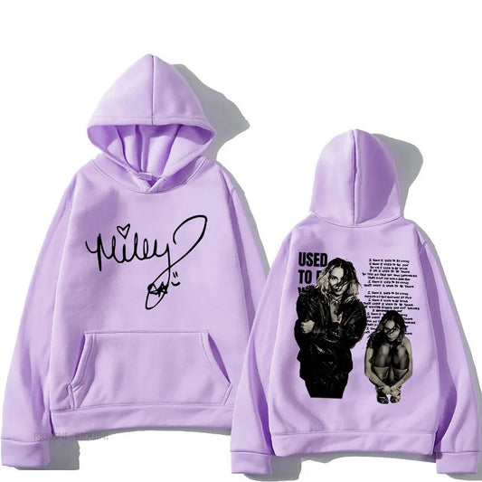 Miley Cyrus Hoodies Singer Casual Long Sleeve Men/Women Clothing Sudaderas Hip Hop Hoody