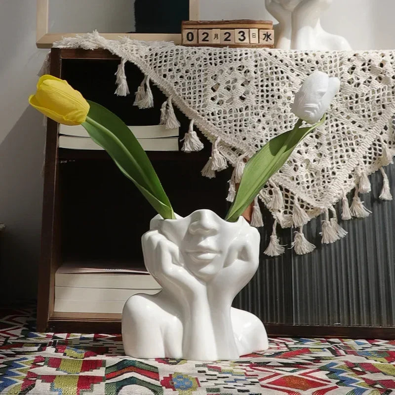 DIY Dance Cloth Shoes Shaped Vase Epoxy Resin Silicone Mold Ballet Foot Vase Concrete Cement Mold Home Decor Vase Gypsum Mold