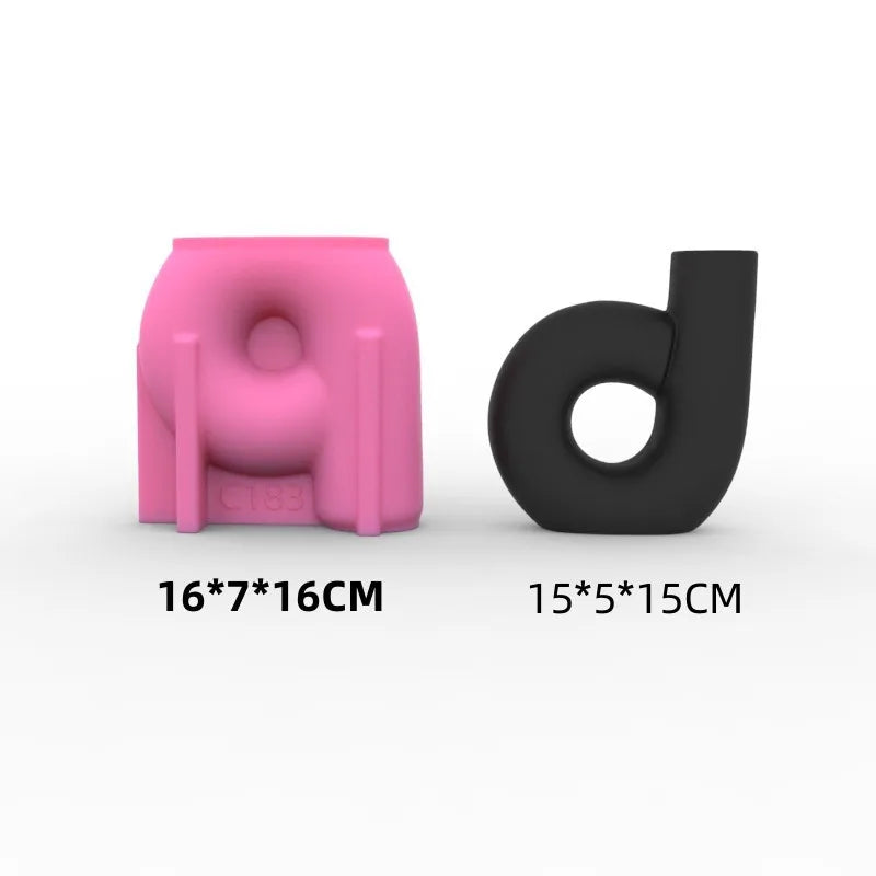 DIY Pebble Vase Resin Silicone Mold Stacking Geometry Pebble Vase Concrete Cement Gypsum Silicone Mold Home Decor