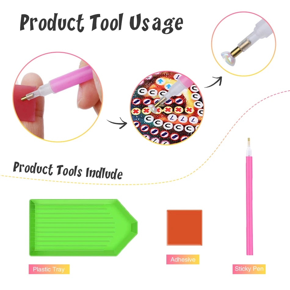 GATYZTORY DIY Mandala 5D Special Shape Diamond Art Kits for Beginners,Diamond Art Painting Kits for Home Wall Decoration Gift