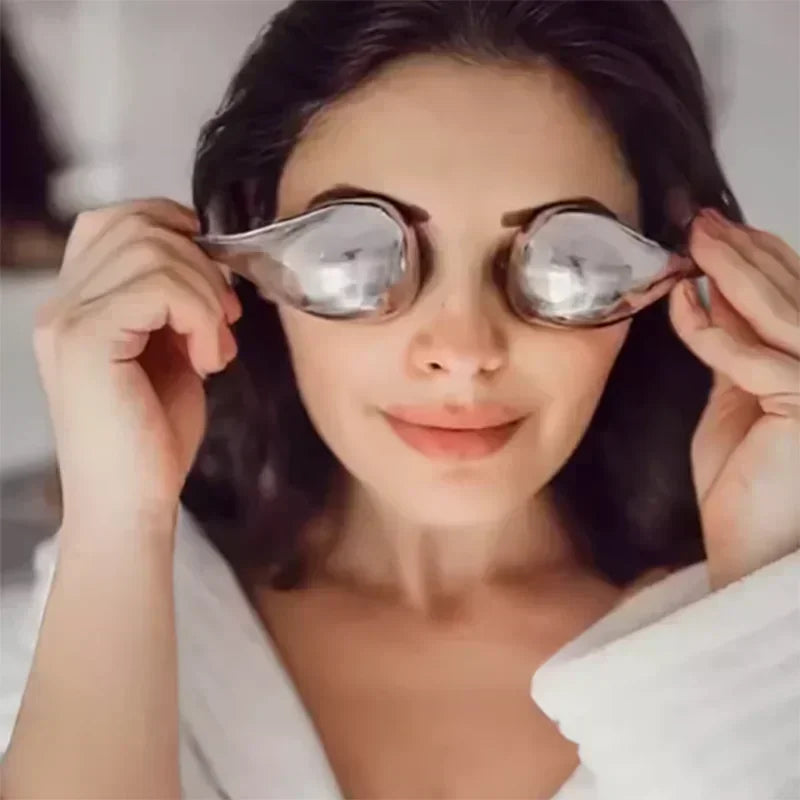 Unisex Stainless Steel Ice Globes – 2PCS Cryo Face Massagers for Skin Care, Puffiness & Relaxation Relief