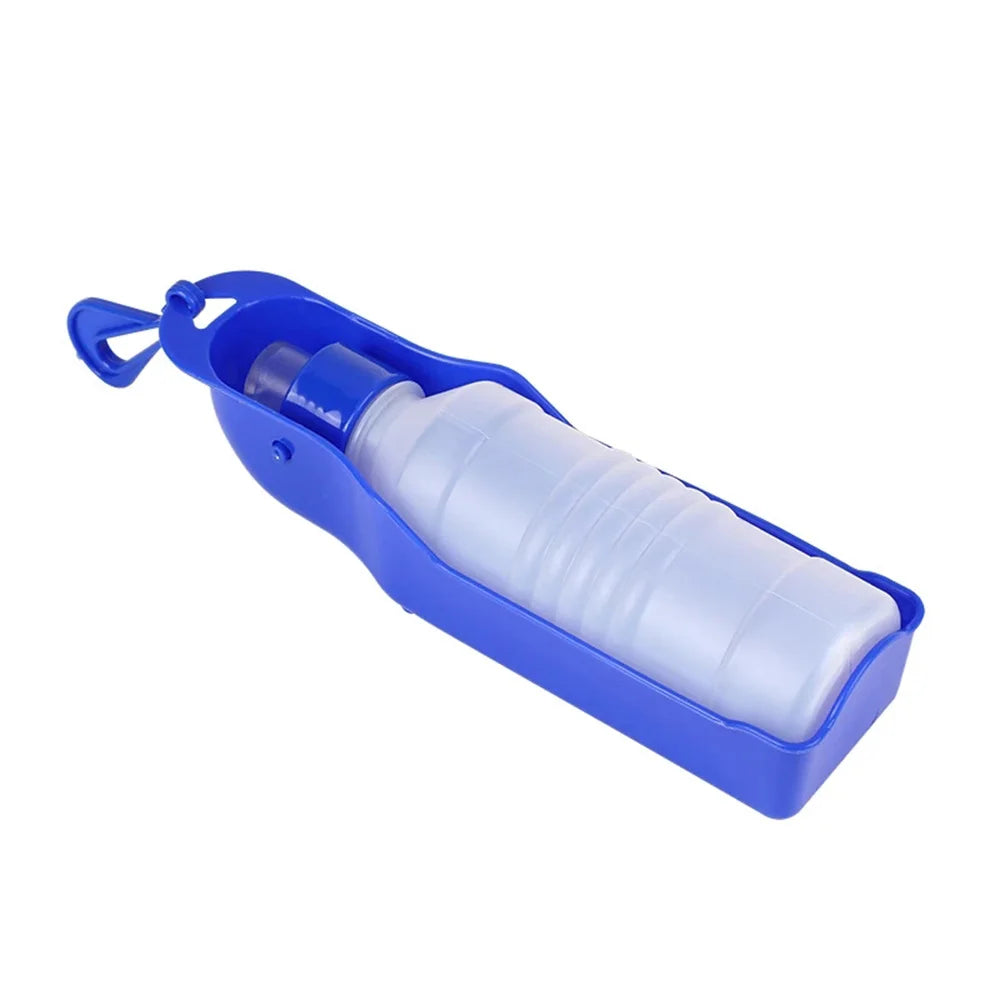 Outdoor Travel Dog Water Bottle for Walking Portable Dog Water Dispenser Pet Drink Cup with Rotatable Clamshell Sink 250ml 500ml