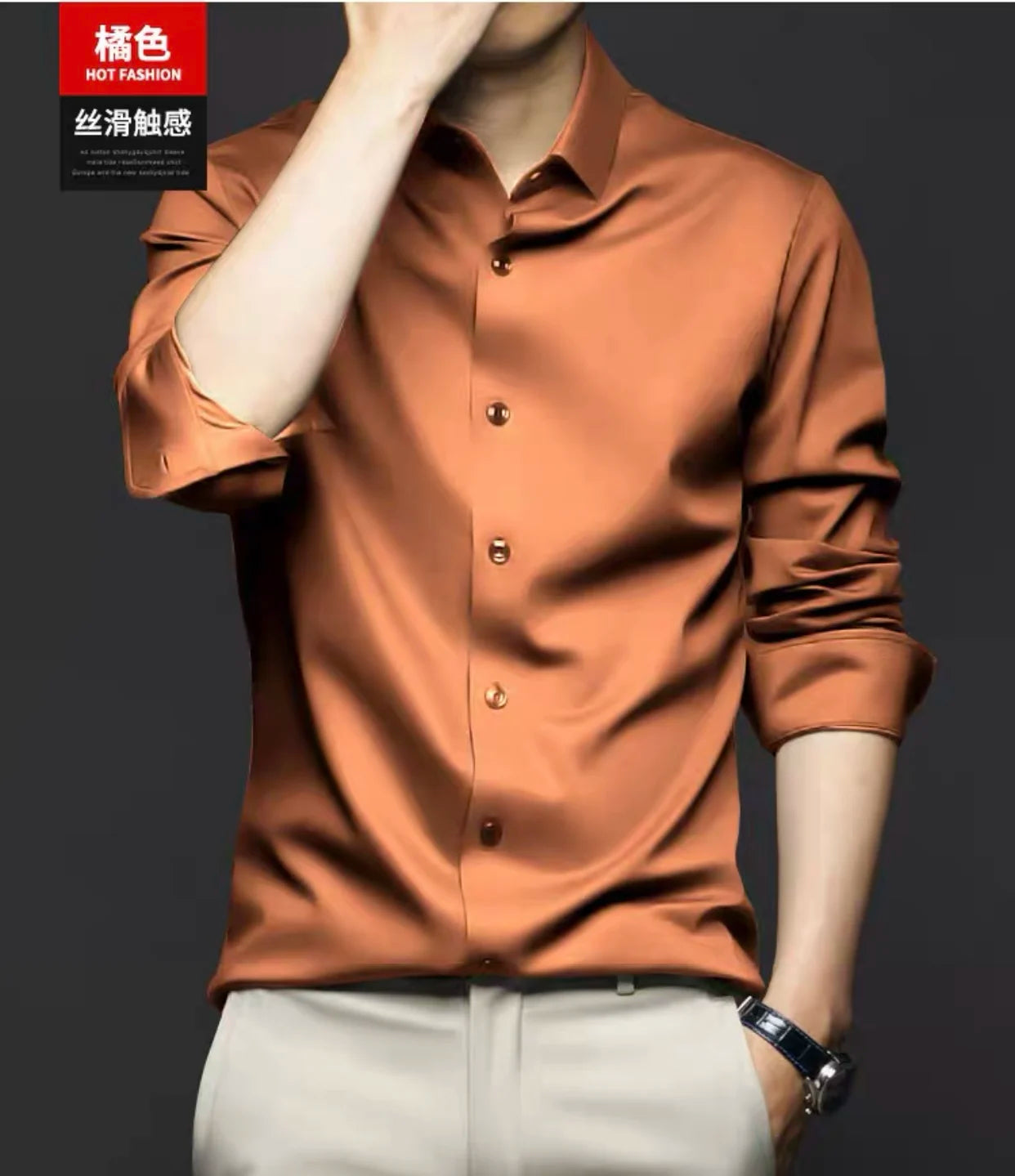 Colorful shirt, short sleeved, summer ice silk, ice feeling, wrinkle resistant inch shirt, resistant shirt