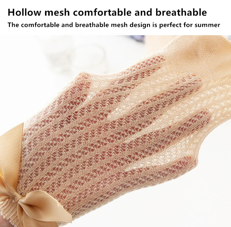 3Pairs/Lot Summer Baby Girls Socks Toddler Infant Bow Cotton Mesh Breathable Socks Newborn Princess Girl Socks For 0-3 Years