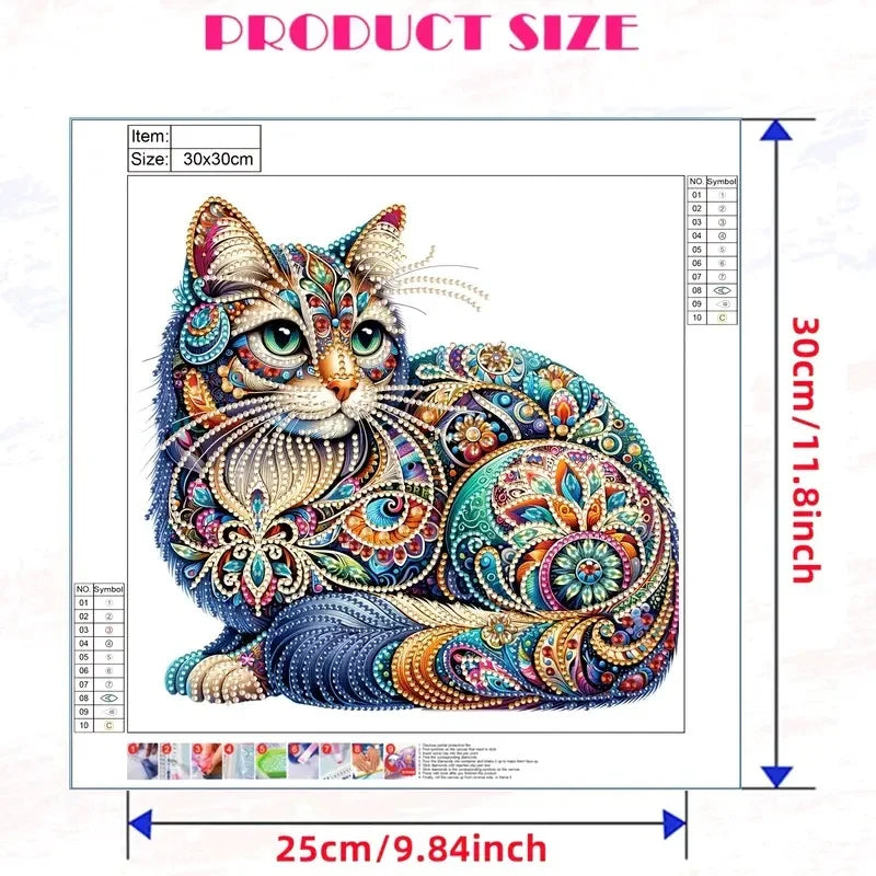 GATYZTORY DIY Mandala 5D Special Shape Diamond Art Kits for Beginners,Diamond Art Painting Kits for Home Wall Decoration Gift
