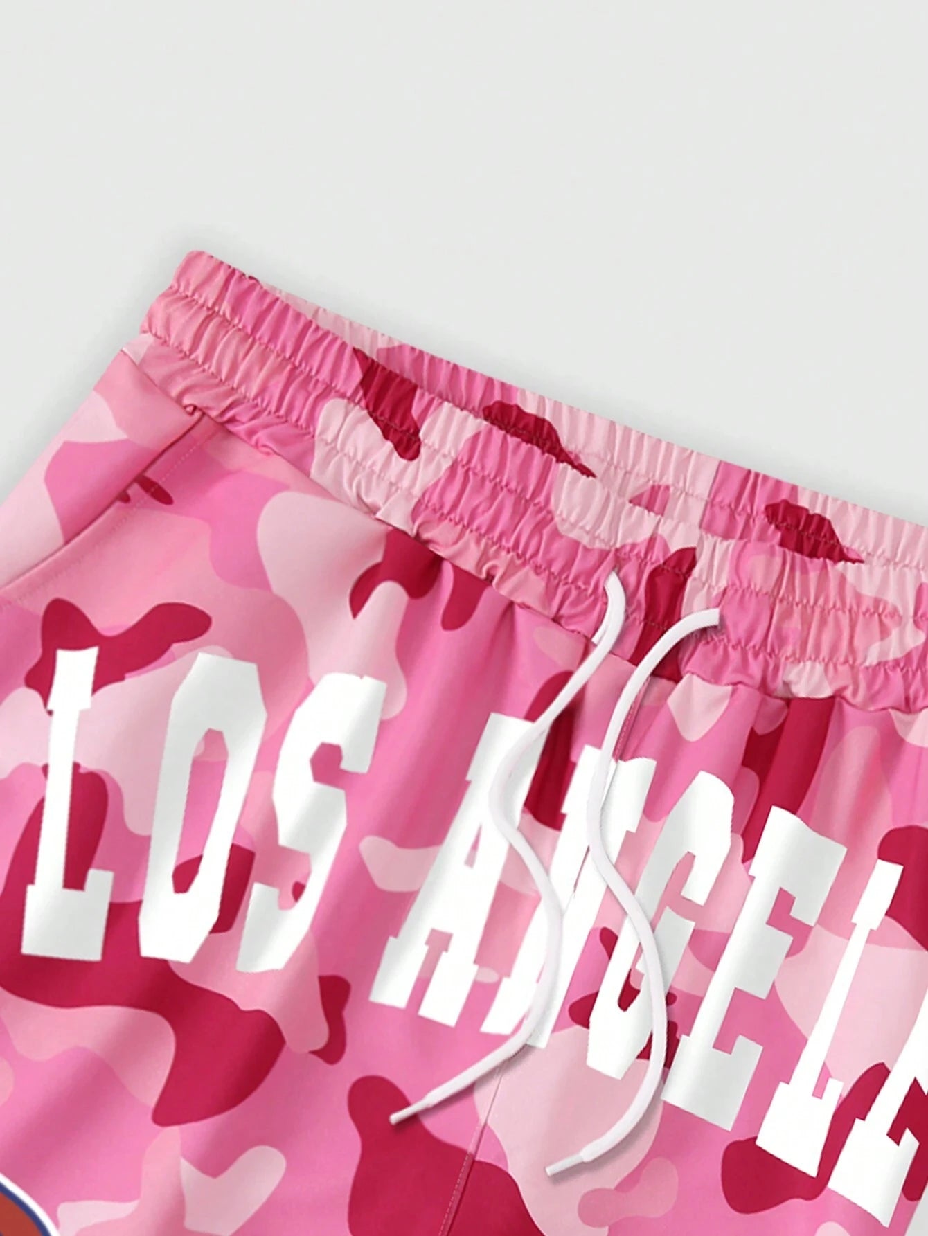 New Summer Men's Los Angeles LA Shorts Breathable Absorb Sweat Quick-drying Gyms Loose Beach