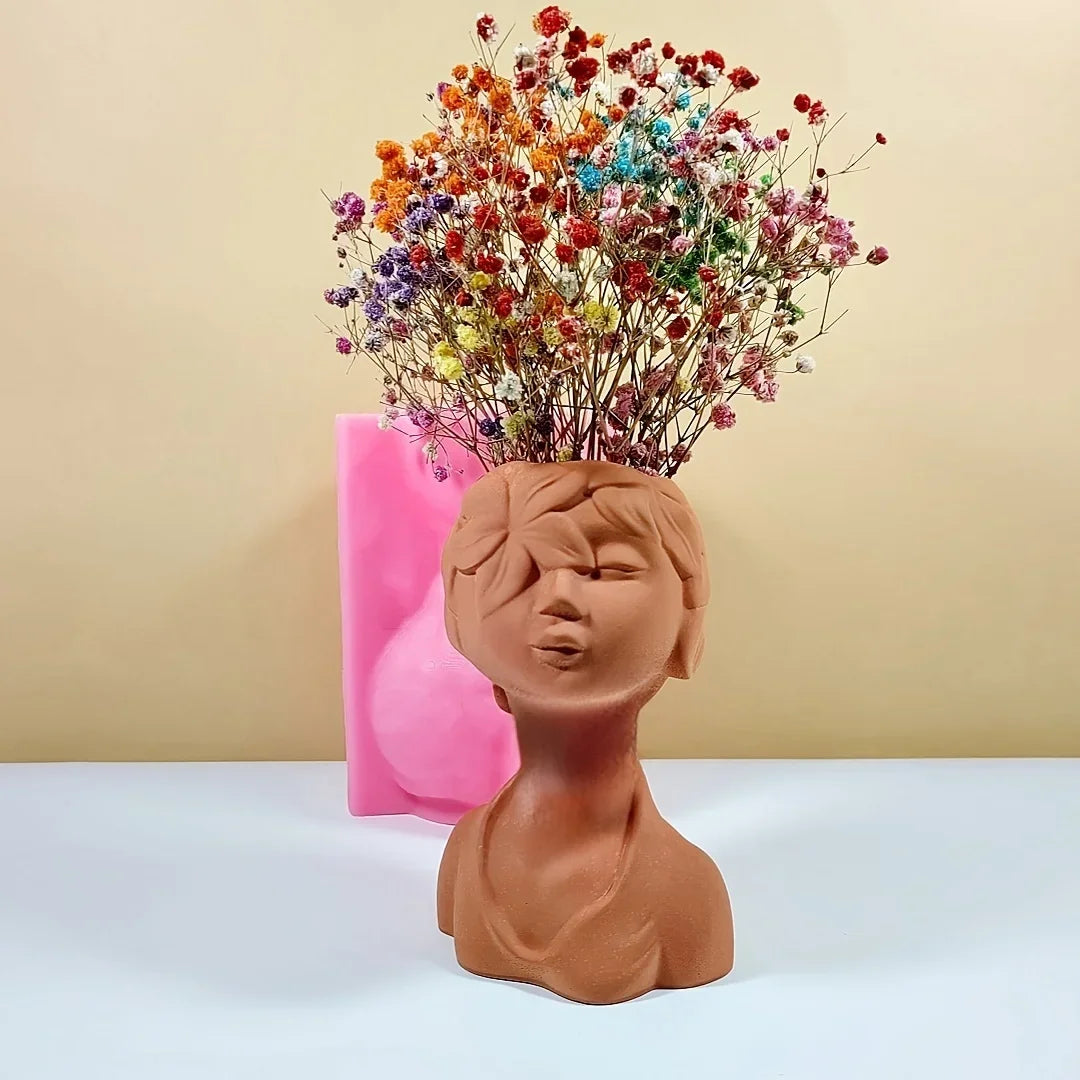 DIY Dance Cloth Shoes Shaped Vase Epoxy Resin Silicone Mold Ballet Foot Vase Concrete Cement Mold Home Decor Vase Gypsum Mold