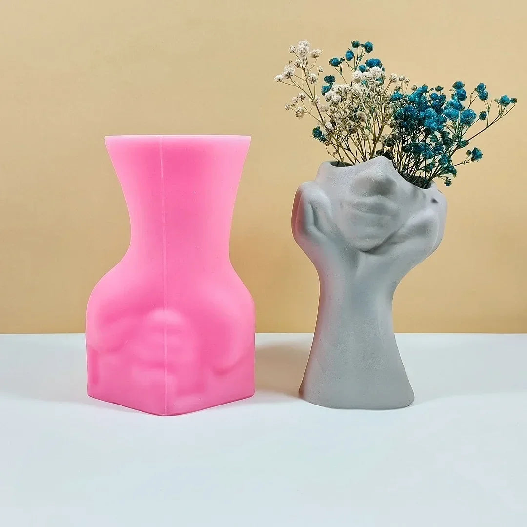 DIY Dance Cloth Shoes Shaped Vase Epoxy Resin Silicone Mold Ballet Foot Vase Concrete Cement Mold Home Decor Vase Gypsum Mold