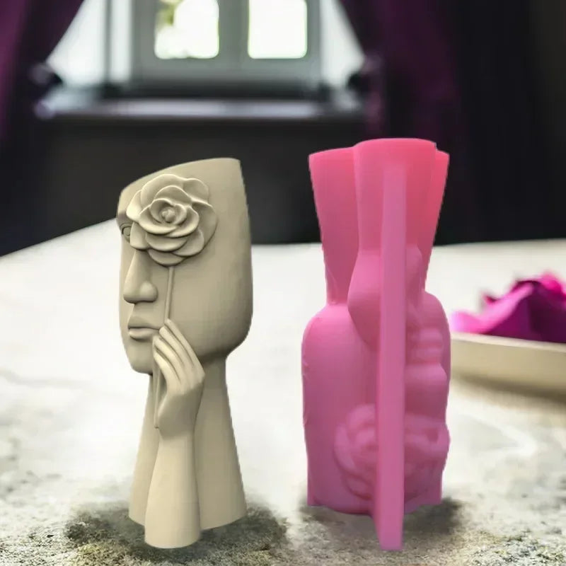 DIY Dance Cloth Shoes Shaped Vase Epoxy Resin Silicone Mold Ballet Foot Vase Concrete Cement Mold Home Decor Vase Gypsum Mold