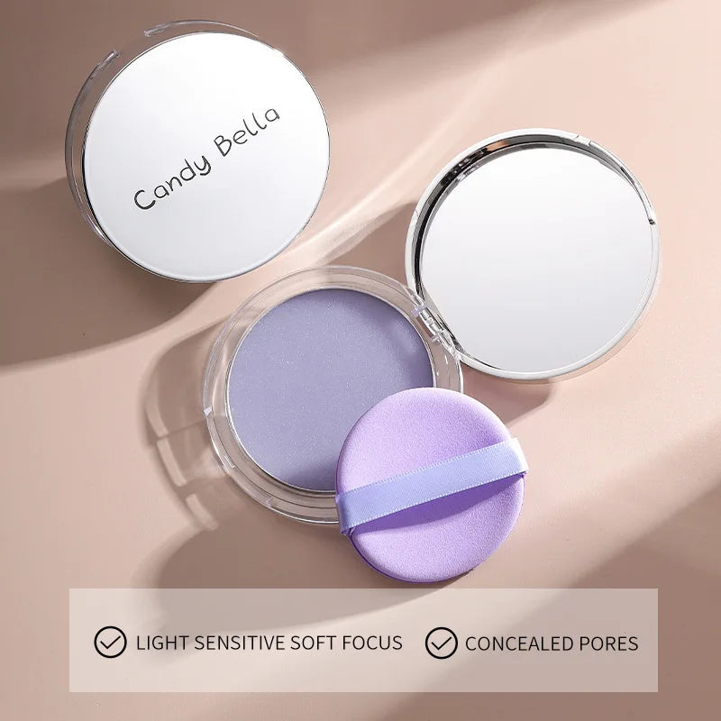 Two color powder, delicate, smooth, light, compact, natural, portable, makeup setting powder