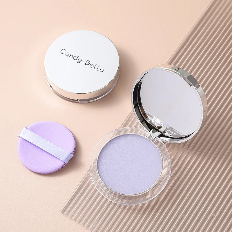 Two color powder, delicate, smooth, light, compact, natural, portable, makeup setting powder