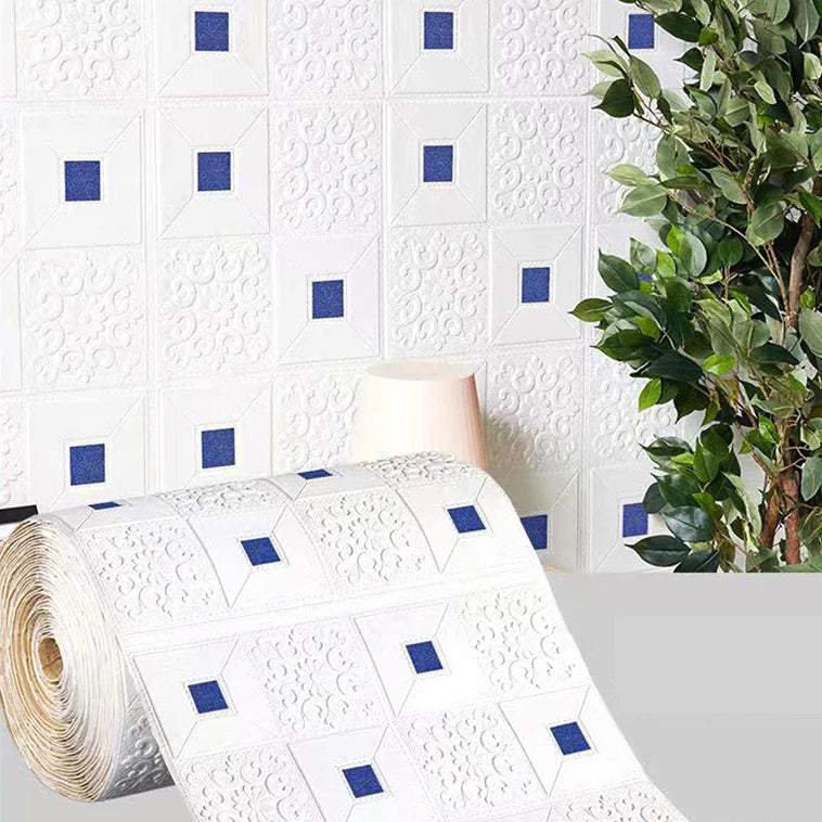 70cm*1m 3D Brick Pattern Wall Panels Wallpaper DIY Waterproof for Living Room Bedroom Kitchen Background Wall Decoration
