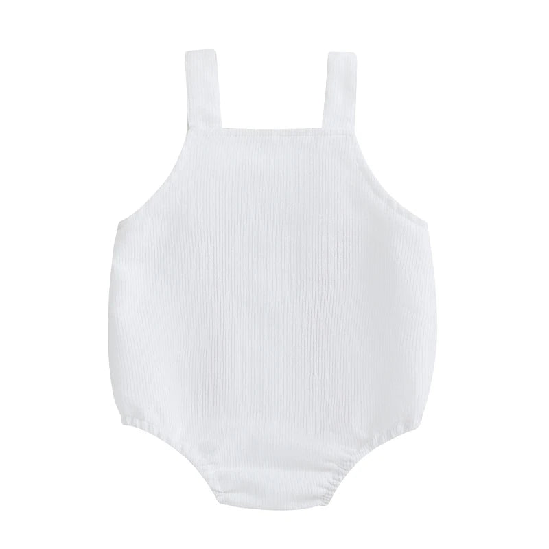 Citgeett Summer Infant Baby Girls Boy Bodysuit Overalls Baseball Embroidery Sleeveless Jumpsuit Suspender Pants Clothes