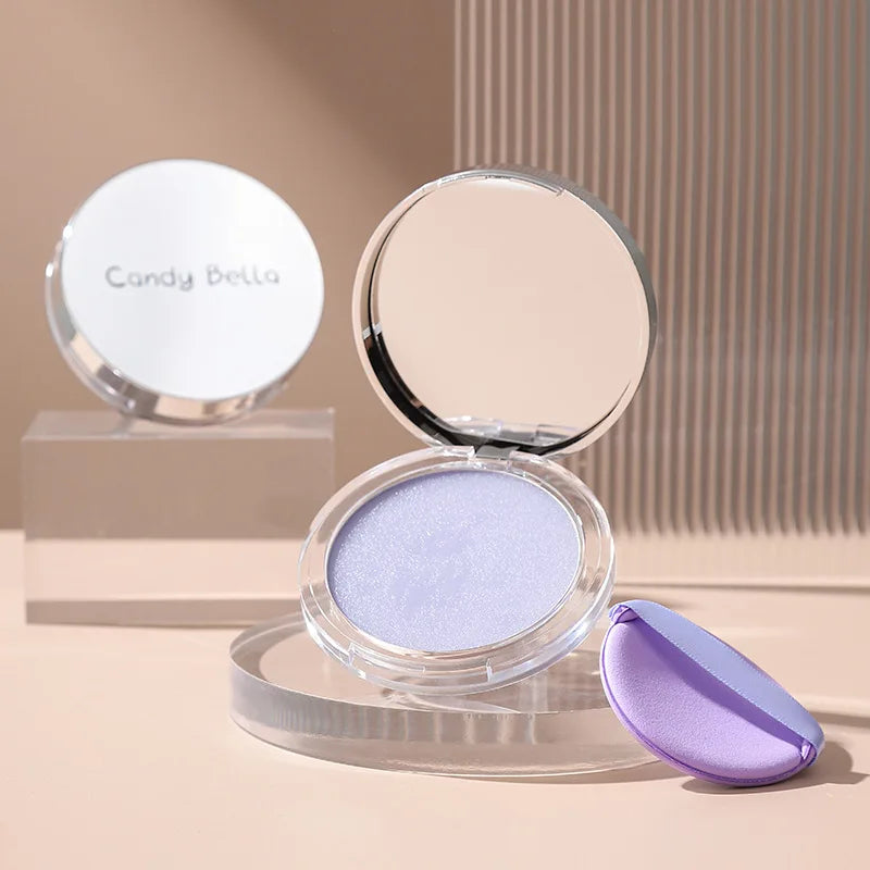 Two color powder, delicate, smooth, light, compact, natural, portable, makeup setting powder