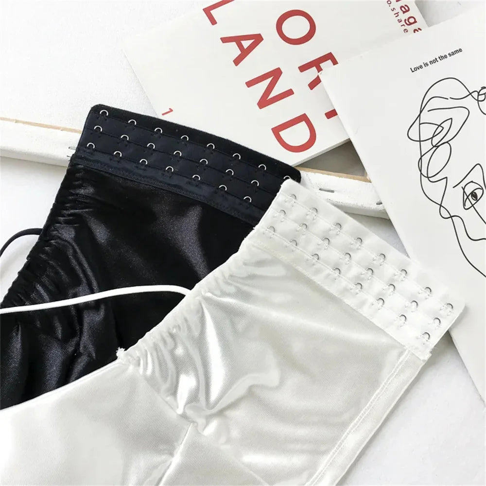 Sexy Bra Satin Women's Short Wireless Crochet Underwear Anti Glare And Beautiful Back Straps