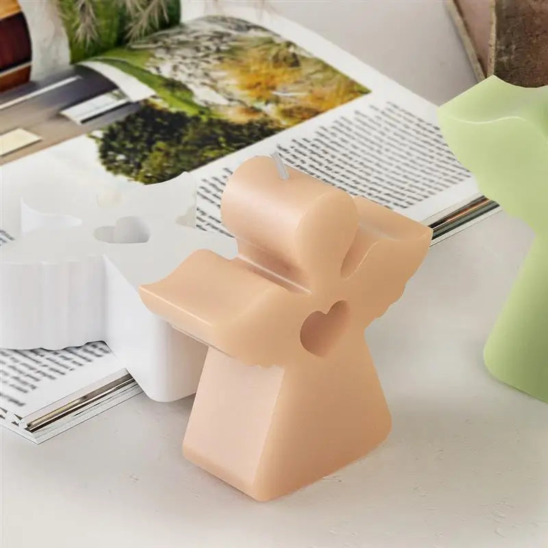 Cute Rabbit Candle Silicone Mold Gypsum Car Mounted Incense Expanding Gypsum Soap Mold Easter Bunny Aromatherapy Candle Mold