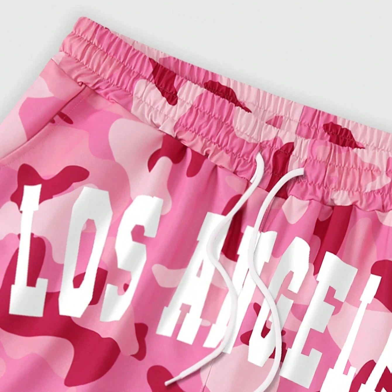 New Summer Men's Los Angeles LA Shorts Breathable Absorb Sweat Quick-drying Gyms Loose Beach