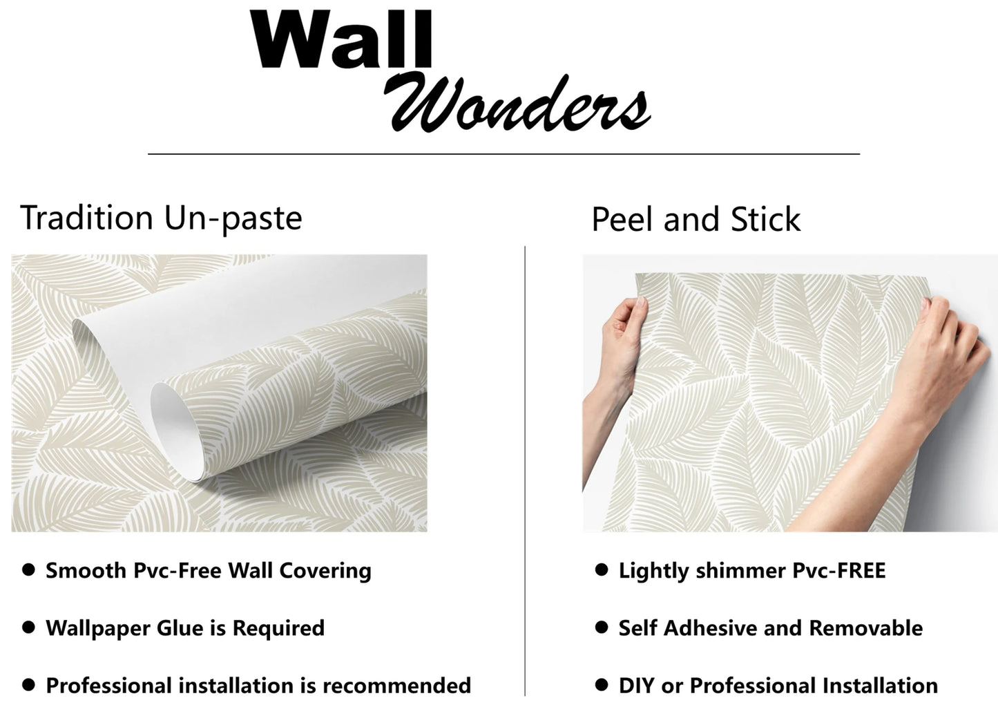 Boho Garden Flowers Peel and Stick Wallpaper - Pastel Blush Floral Wall Decal Print - Botanical Self Adhesive Wall Mural 50*300