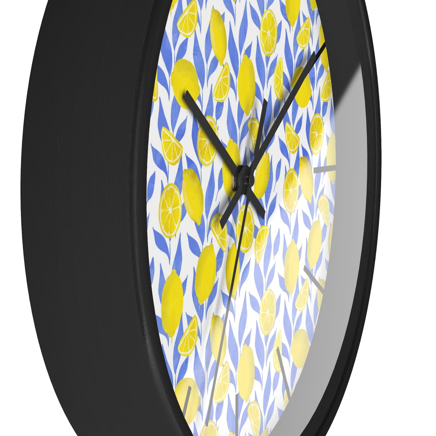 Lemon Print Wall Clock