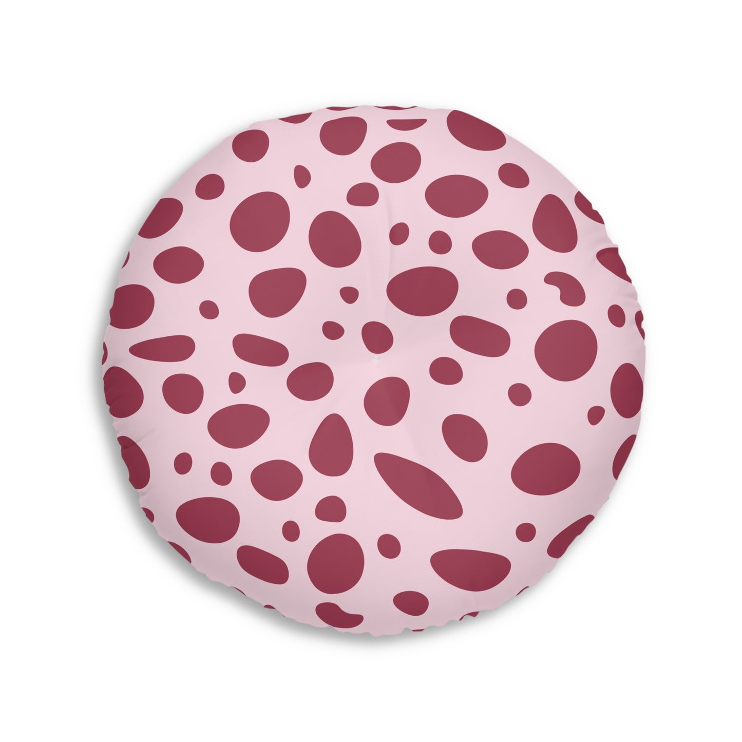 Pink Speckled Round Floor Pillow
