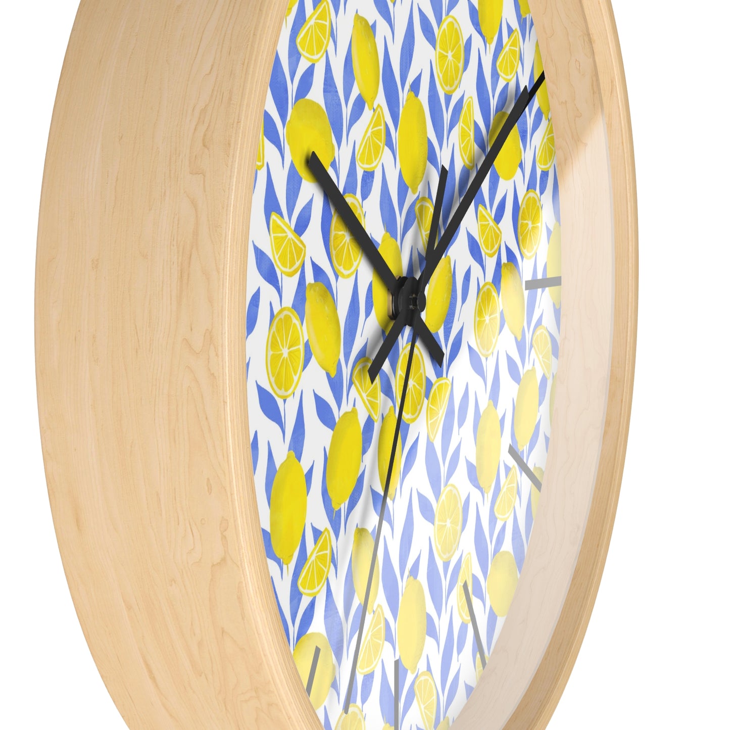 Lemon Print Wall Clock