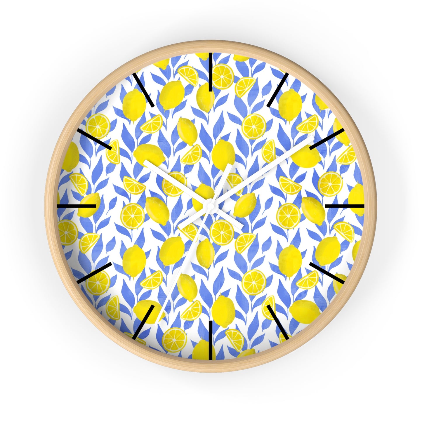 Lemon Print Wall Clock