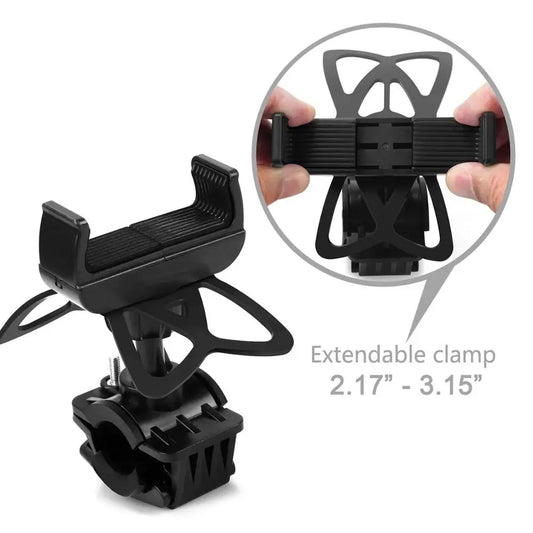 Universal Bike Bicycle Mobile Phone Holder Anti-Slip Motorcycle Handlebar Mount for iPhone 15 14 Samsung Huawei Xiaomi Redmi