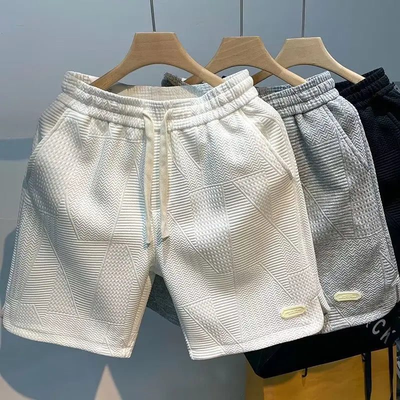 Men's Shorts New Summer Wear Fashion Brand Split Five Quarter Pants