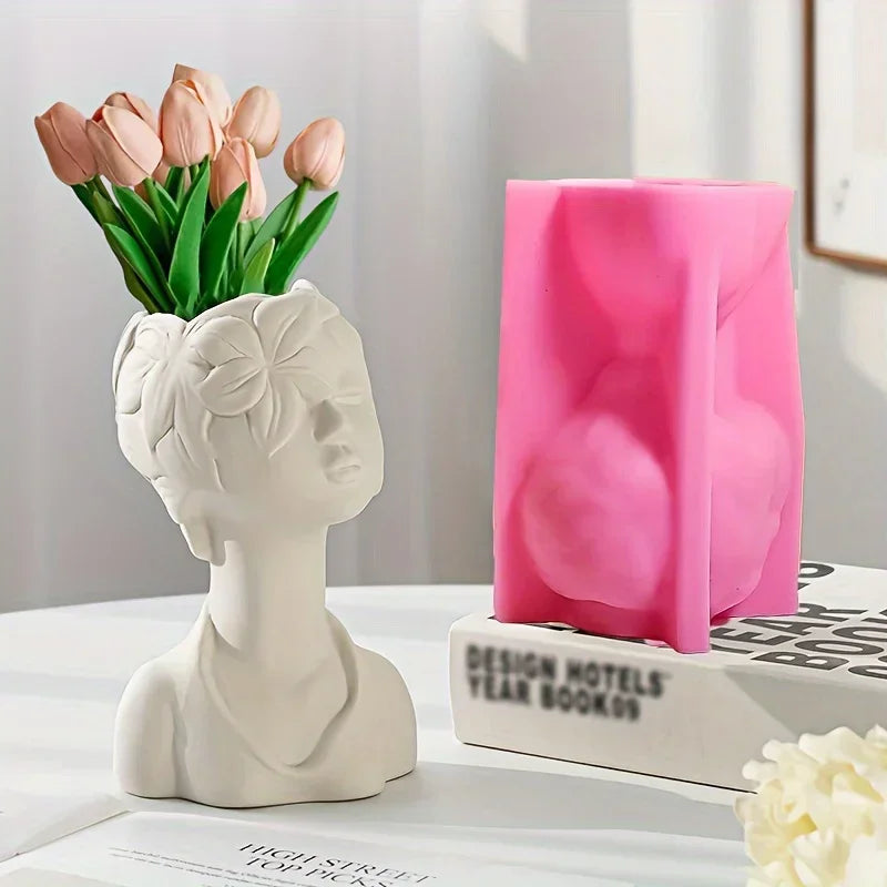 DIY Dance Cloth Shoes Shaped Vase Epoxy Resin Silicone Mold Ballet Foot Vase Concrete Cement Mold Home Decor Vase Gypsum Mold