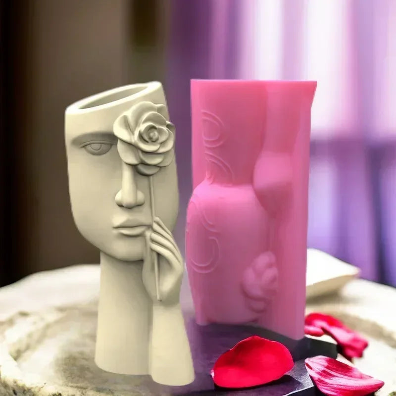 DIY Dance Cloth Shoes Shaped Vase Epoxy Resin Silicone Mold Ballet Foot Vase Concrete Cement Mold Home Decor Vase Gypsum Mold