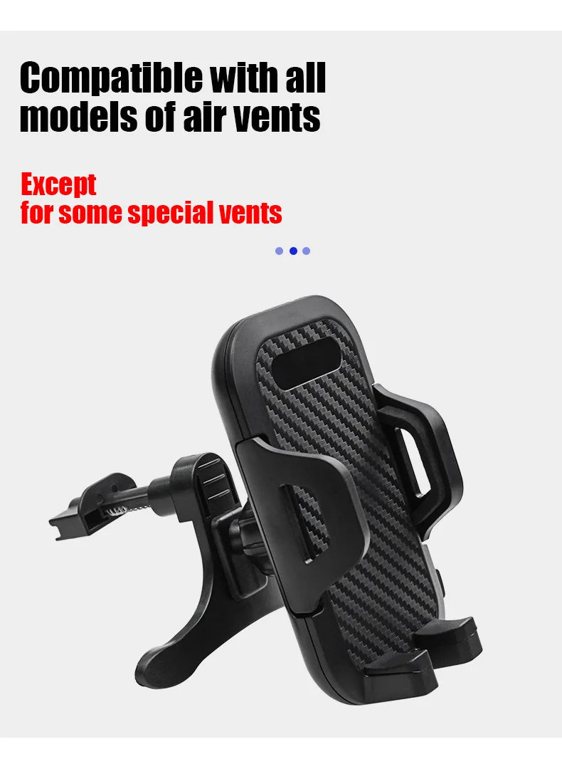 Car Phone Holder Mobile Phone Holder Car Handsfree Phone Holder for Dashboard Windshield Vents
