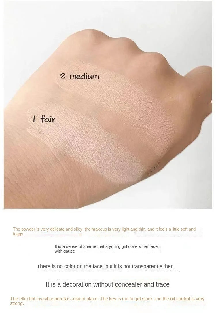 Mini Powder Setting Powder Sample Lasting Oil Control Waterproof Foundation Natural Brighten Skin Tone Mini Powder Makeup