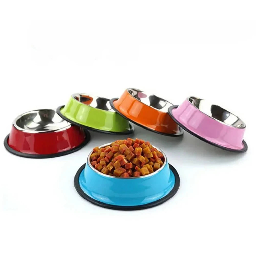 Custom Stainless Steel Pet Dog Bowl Feeder Skidproof Anti-ant Shape Cat Dog Bowls Food Accessories Pet Supplies