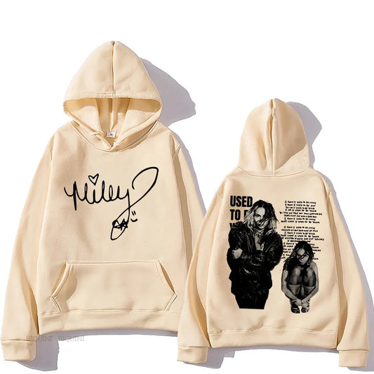 Miley Cyrus Hoodies Singer Casual Long Sleeve Men/Women Clothing Sudaderas Hip Hop Hoody