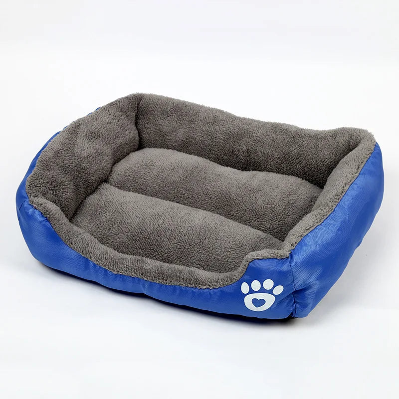 Large Dog Bed Square Plush Cat Nest Kennel All Season Washable Dog Sofa Waterproof Mattress Cat Bed for Medium Dogs Accessories