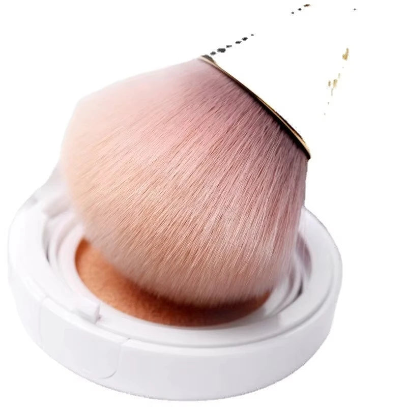 Rose Golden Fan Makeup Brush,Cosmetic Brush Loose Powder Brush ,Highlighting Brush Blush Brush-Soft Hair Makeup Fixing