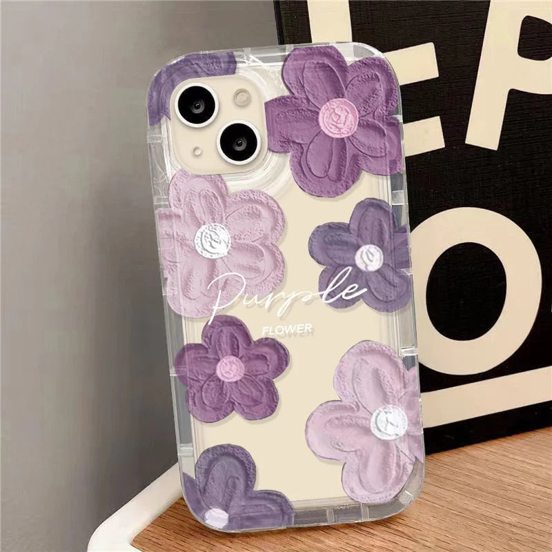 For Samsung Galaxy A54 Flowers Case Samsung A56 A55 A52S A 54 A53 5G A35 A36 A34 A14 A33 A32 A15 A13 A12 A24 A71 A26 Cases Cover