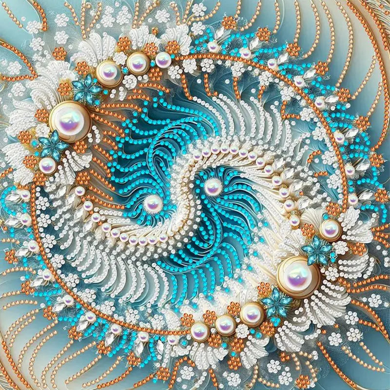 GATYZTORY DIY Mandala 5D Special Shape Diamond Art Kits for Beginners,Diamond Art Painting Kits for Home Wall Decoration Gift