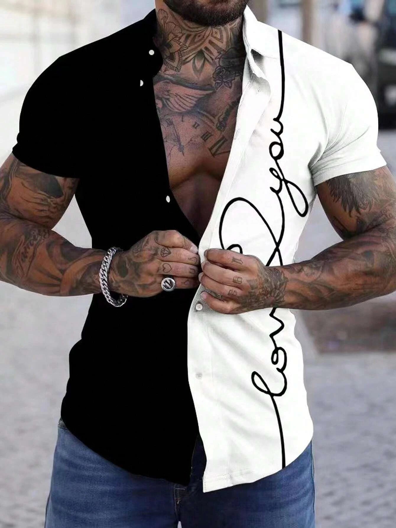 Summer 3D Graffiti Blossom Printed Shirts For Men Children Fashion Streetwear Long Sleeve T Shirt Unisex